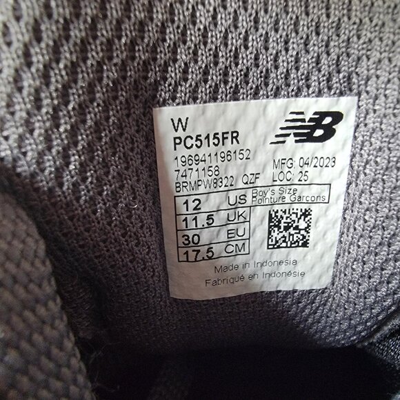 New Balance 515 PC515FR Grey Red Little Kid's Shoes Size 12W - Picture 6 of 6